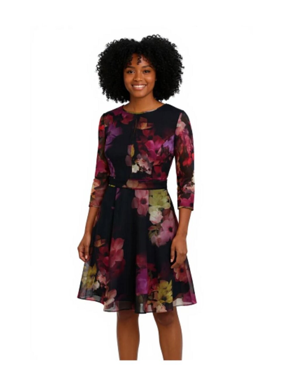 Sakina Cascading Floral Dress, by Ted Baker